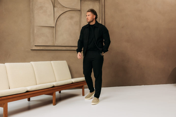 Premium Manilo Tech Suit - Black