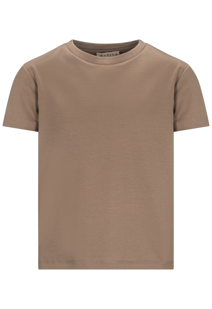 Manilo Kids - Premium Double mercerized T-shirt - Taupe