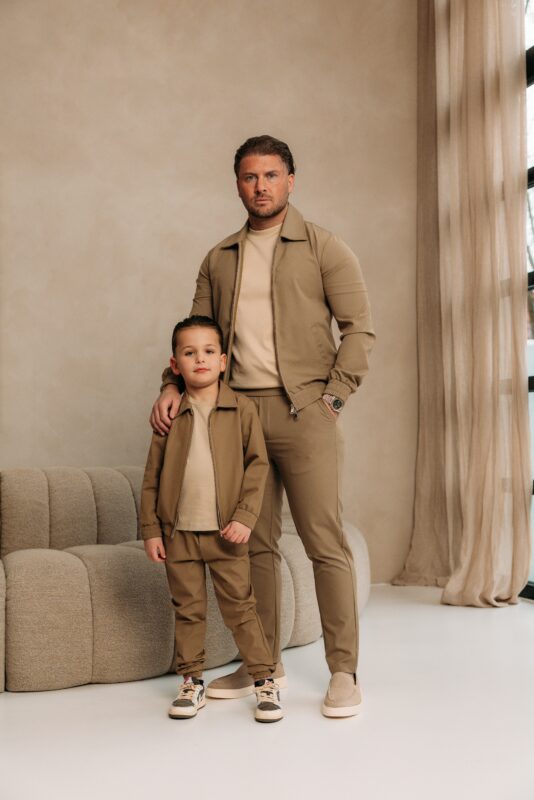 Premium Manilo Tech Suit - Khaki/beige