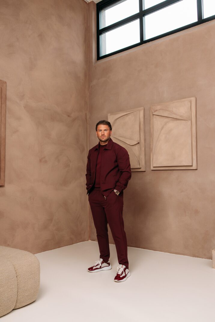 Premium Manilo Tech Suit - Bordeaux