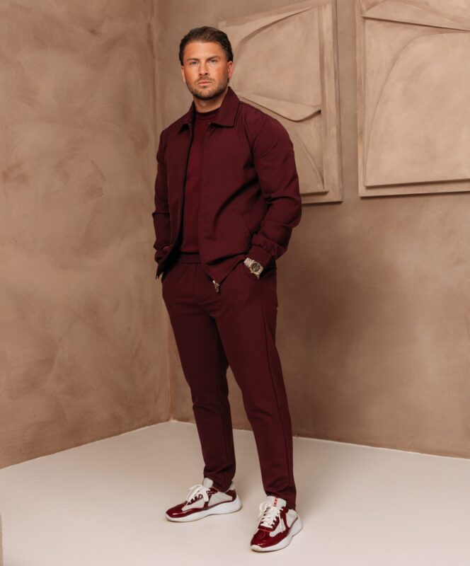 Premium Manilo Tech Suit - Bordeaux