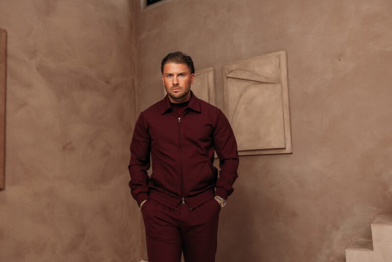 Premium Manilo Tech Suit - Bordeaux