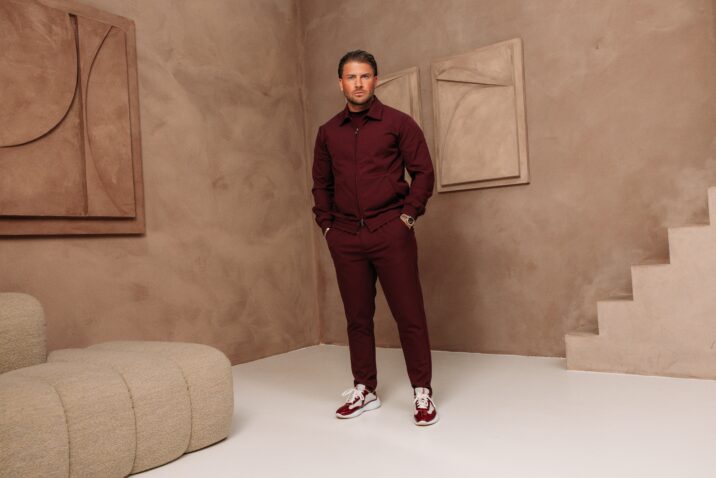 Premium Manilo Tech Suit - Bordeaux