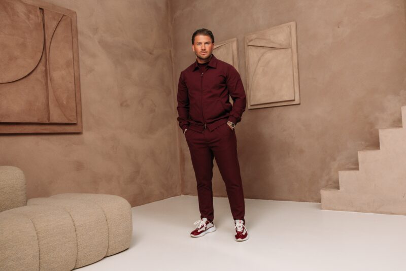 Premium Manilo Tech Suit - Bordeaux