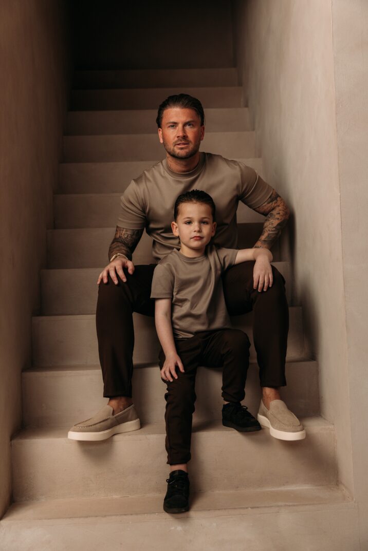 Manilo Kids - Premium Double mercerized T-shirt - Taupe