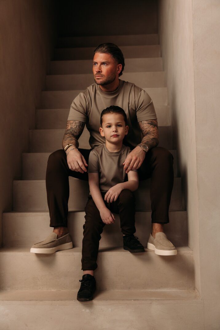 Manilo Kids - Premium Double mercerized T-shirt - Taupe