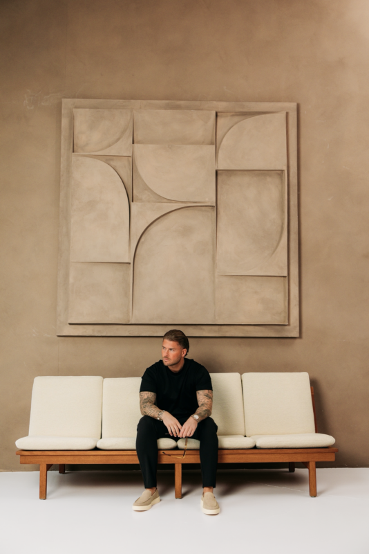 Double Mercerized Glans T-shirt - Black