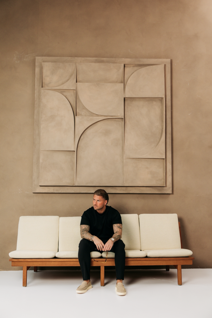 Double Mercerized Glans T-shirt - Black