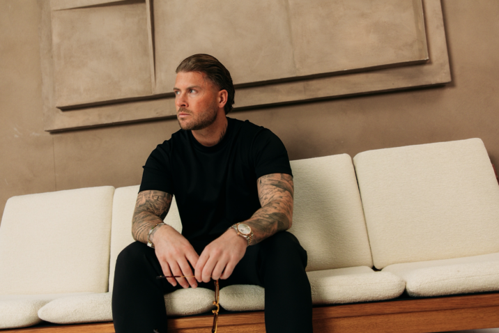 Double Mercerized Glans T-shirt - Black