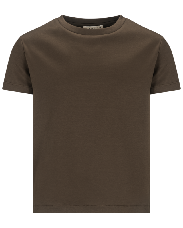 Manilo Kids - Premium Double mercerized T-shirt - Coffee