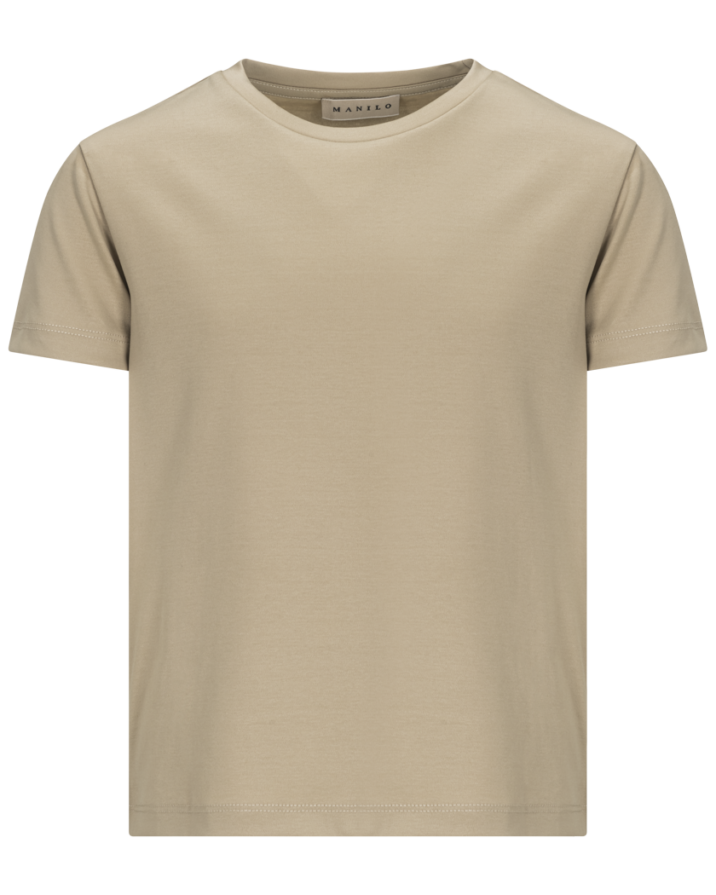 Manilo Kids - Premium Double mercerized T-shirt - Beige
