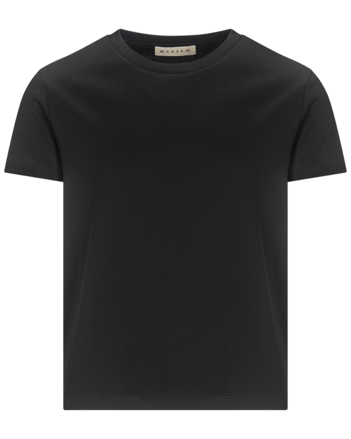 Manilo Kids - Premium Double mercerized T-shirt - Black