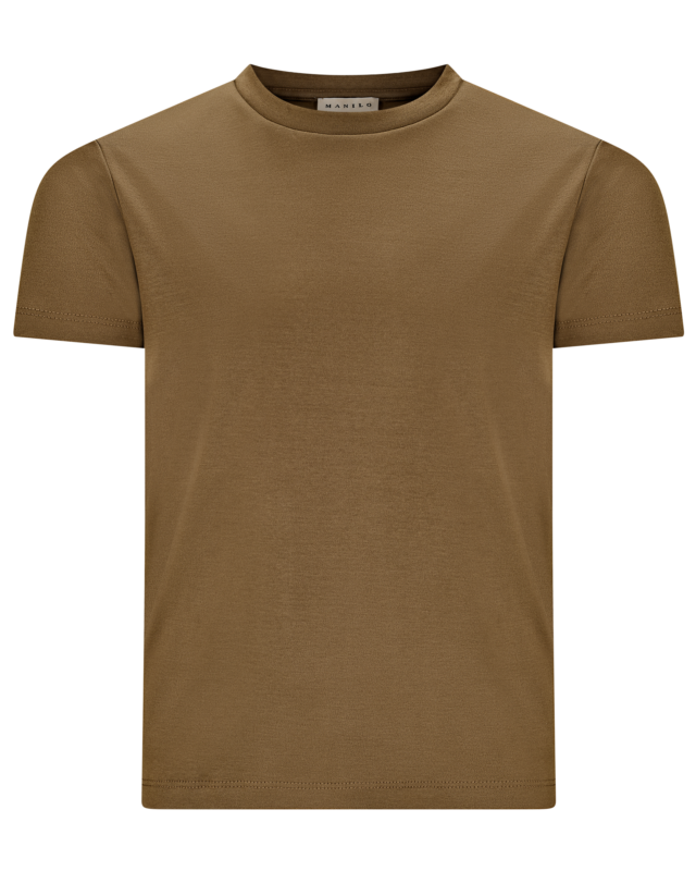 Manilo Kids - Premium Double mercerized T-shirt - Desert Brown