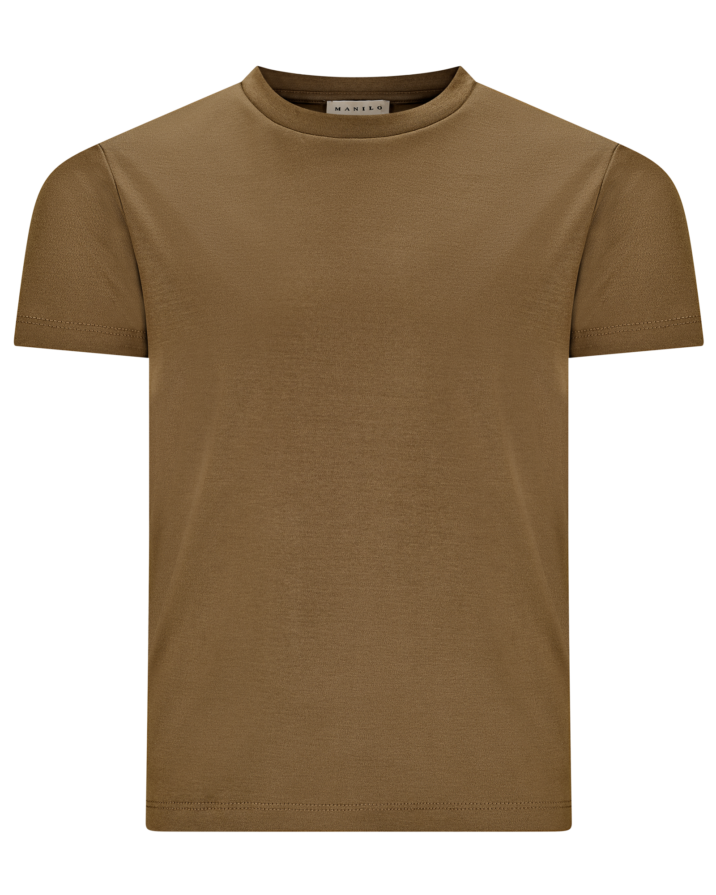 Manilo Kids - Premium Double mercerized T-shirt - Desert Brown