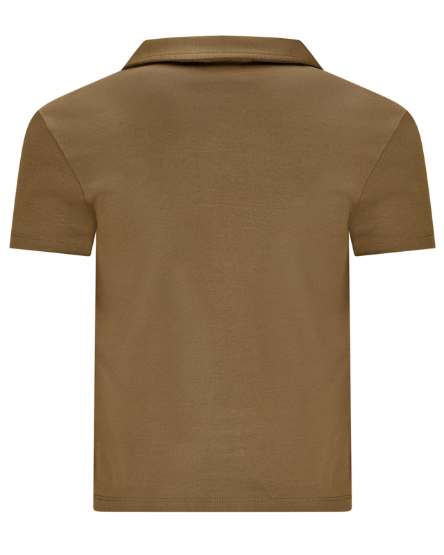 Manilo Kids - Mercerized Glans Polo - Desert Brown