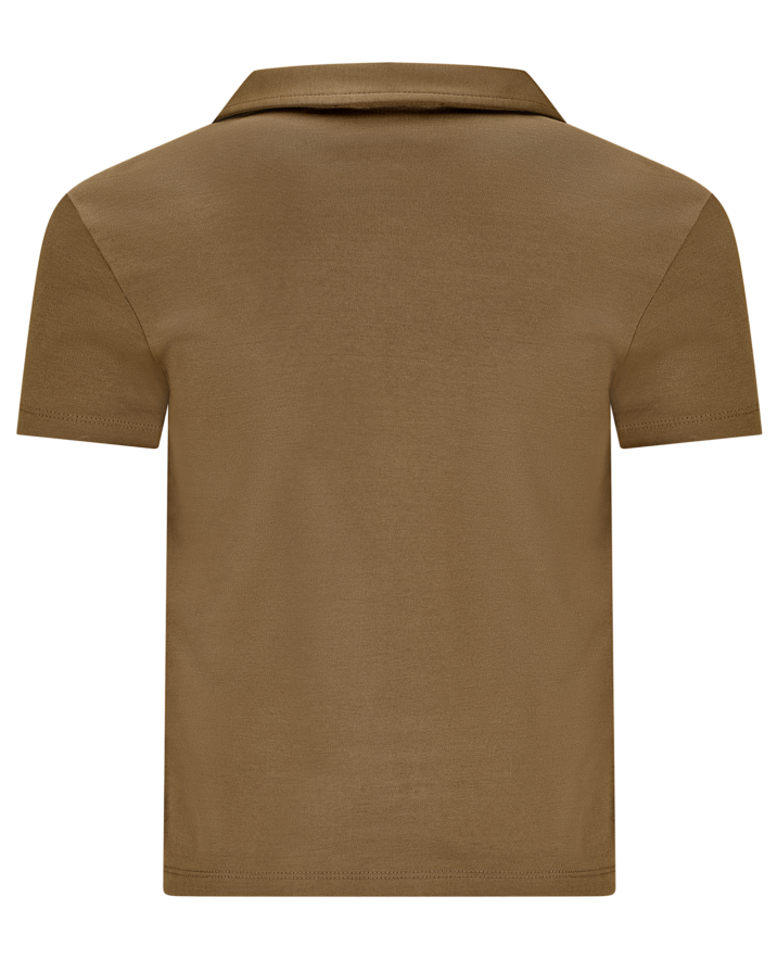 Manilo Kids - Mercerized Glans Polo - Desert Brown