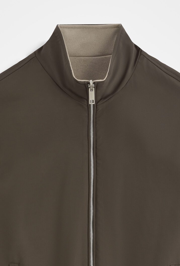 Suede Reversible Bodywarmer - Choco/Beige