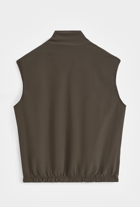 Suede Reversible Bodywarmer - Choco/Beige