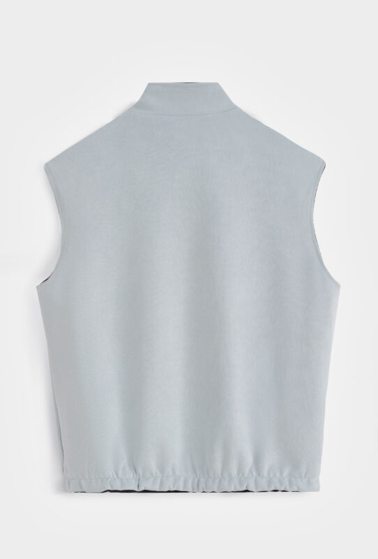 Suede Reversible Bodywarmer - Grey/Navy