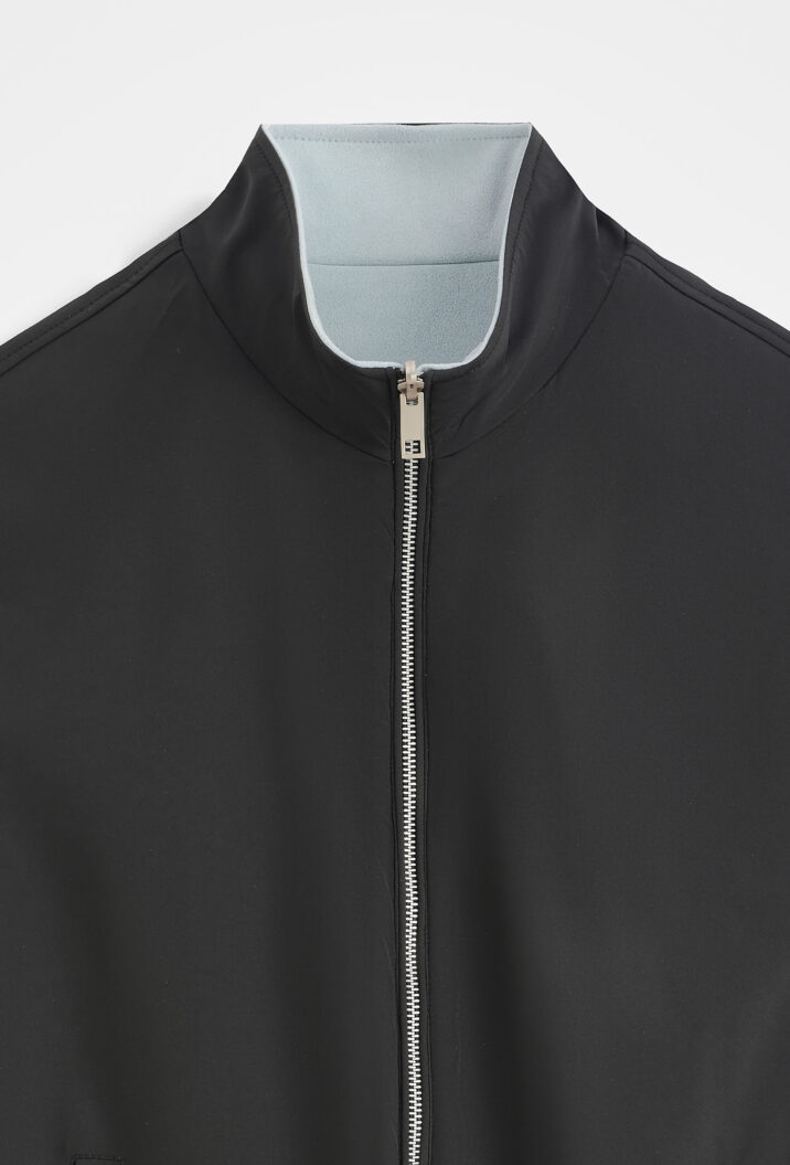 Suede Reversible Bodywarmer - Grey/Navy