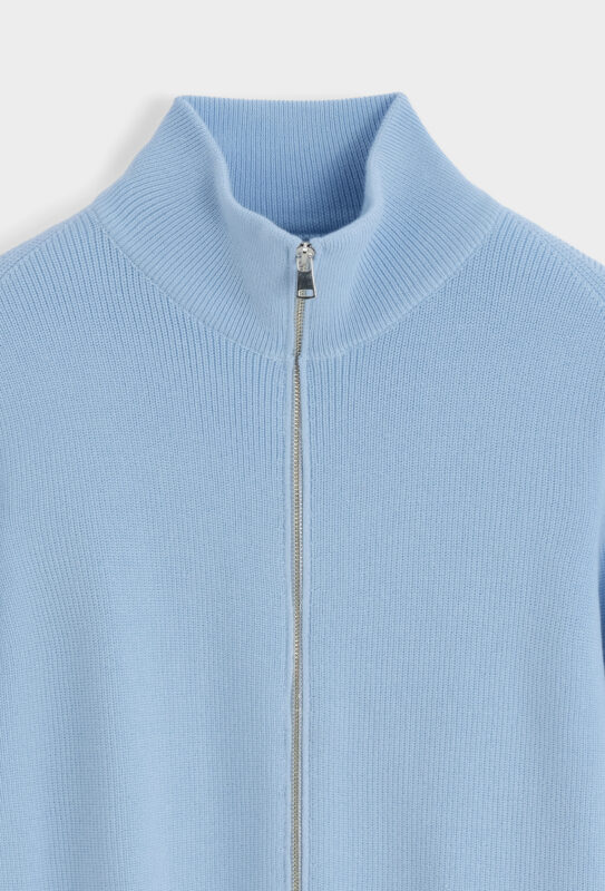 Zip Up Vest - Light Blue