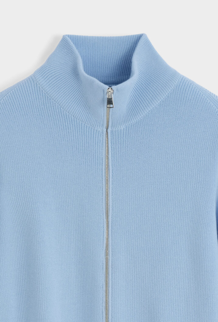 Zip Up Vest - Light Blue