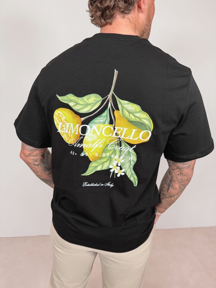 Amalfi Coast Limoncello Tee - Black