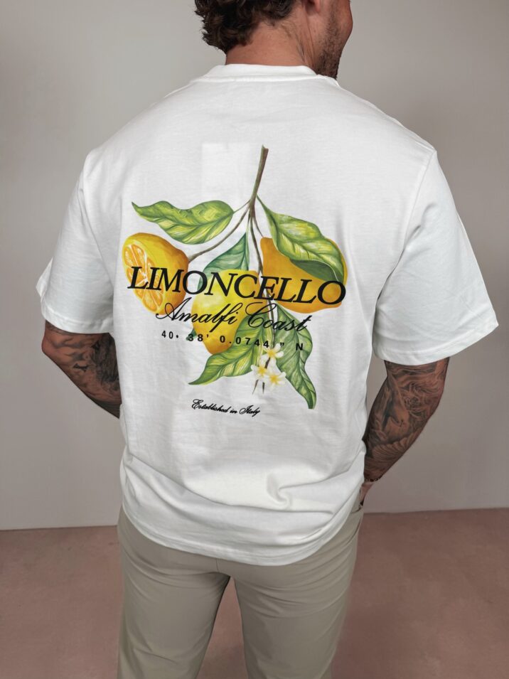 Amalfi Coast Limoncello Tee - White