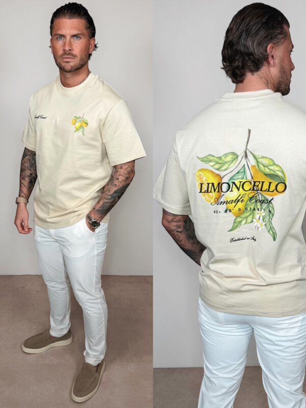 Amalfi Coast Limoncello Tee - Beige