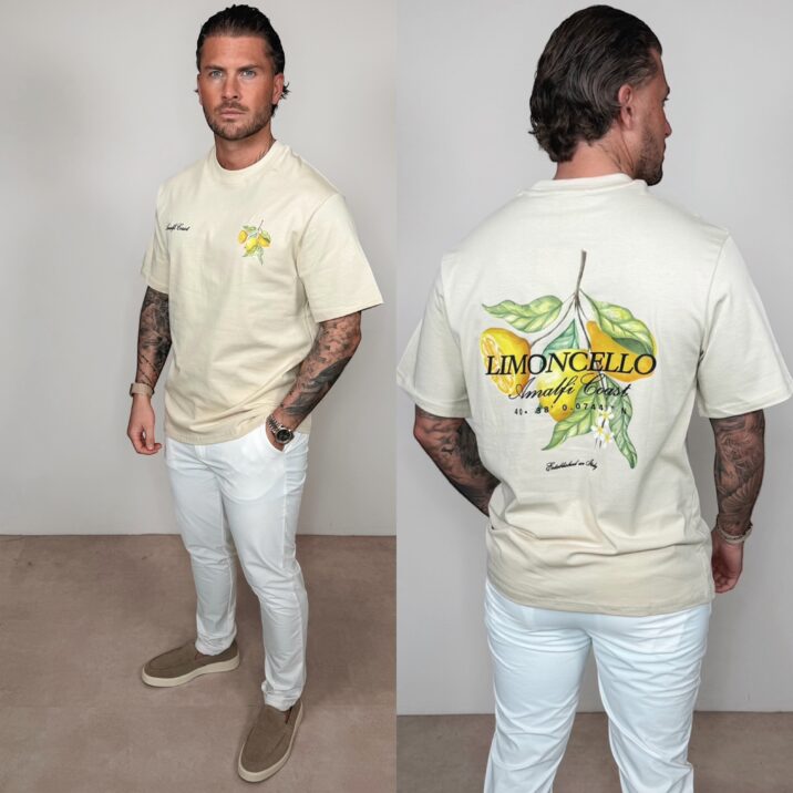 Amalfi Coast Limoncello Tee - Beige