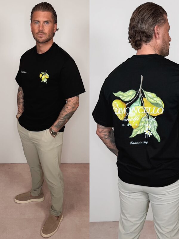 Amalfi Coast Limoncello Tee - Black