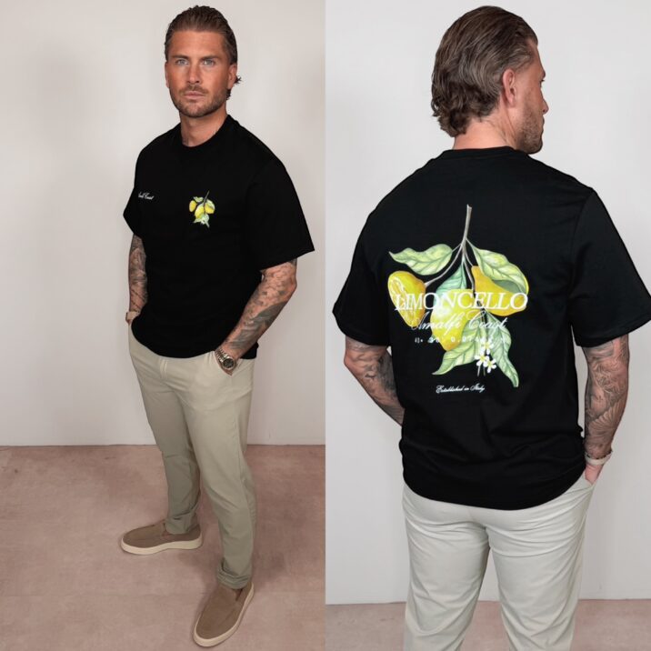 Amalfi Coast Limoncello Tee - Black