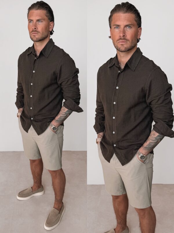 Linnen Blouse - Brown