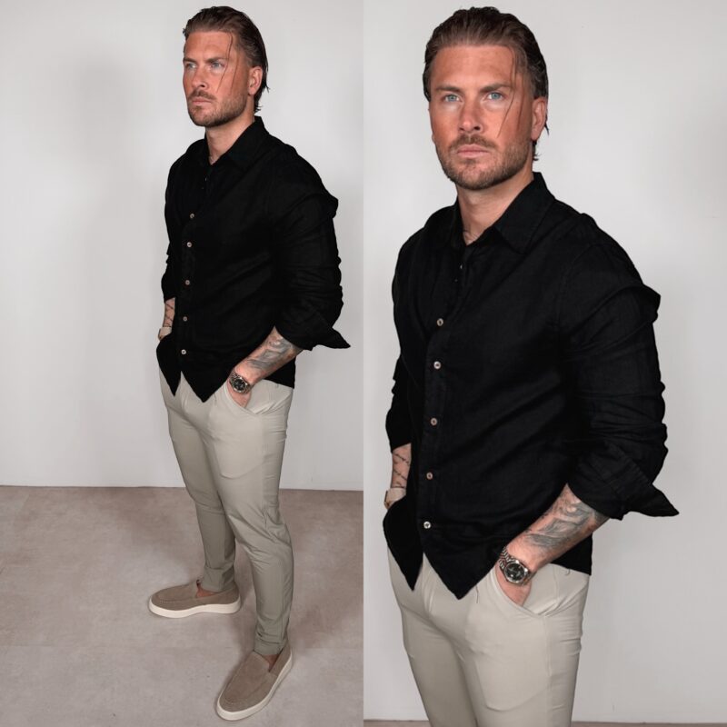 Linnen Blouse - black