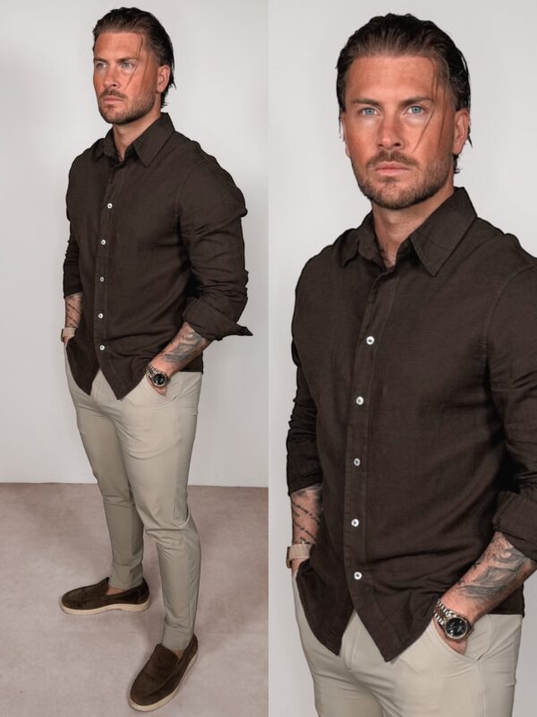 Linnen Blouse - Brown