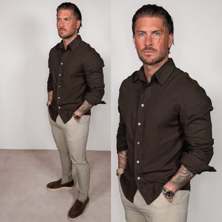 Linnen Blouse - Brown