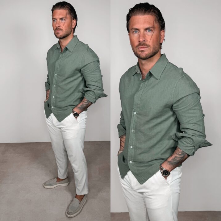 Linnen Blouse - Khaki