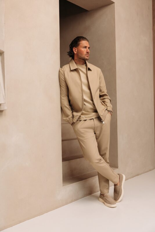 Premium Manilo Tech Suit - Beige