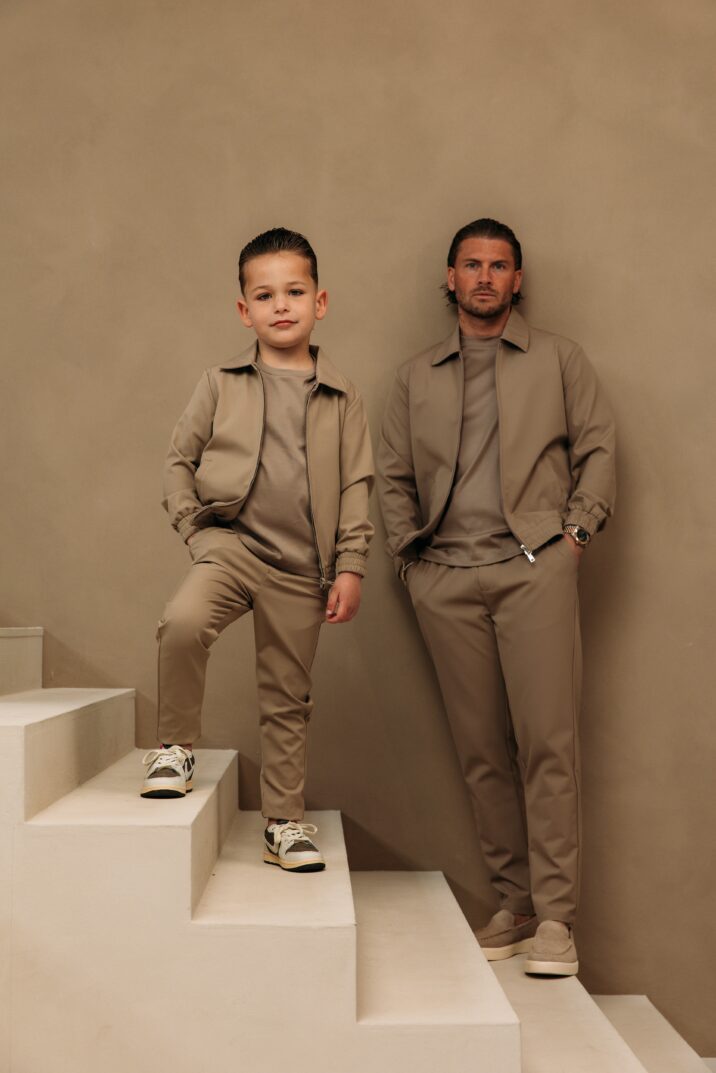 Premium Manilo Tech Suit - Taupe