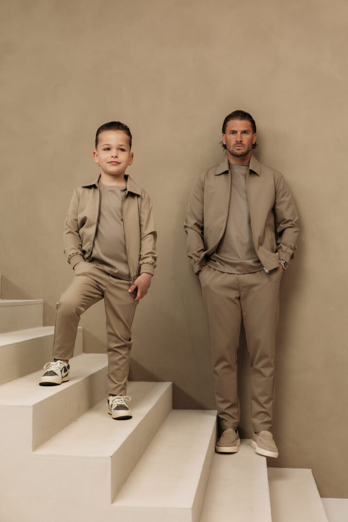 Premium Manilo Tech Suit - Taupe