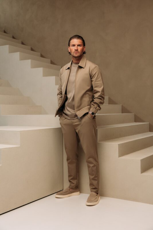 Premium Manilo Tech Suit - Taupe