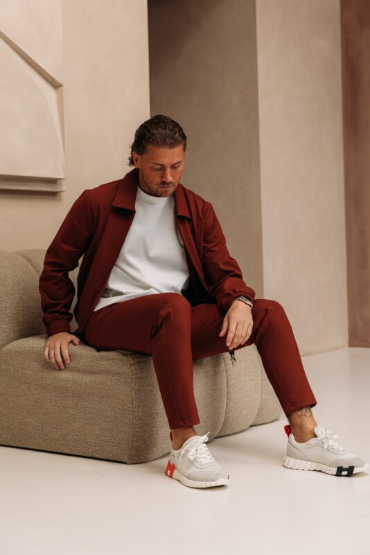 Premium Manilo Tech Suit - Rusty Brown