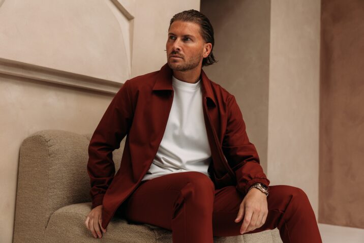 Premium Manilo Tech Suit - Rusty Brown