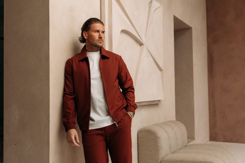 Premium Manilo Tech Suit - Rusty Brown