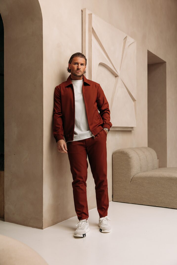 Premium Manilo Tech Suit - Rusty Brown