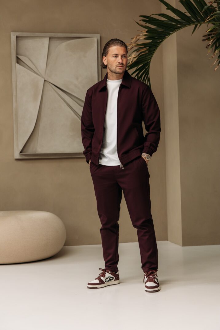 Premium Manilo Tech Suit - Aubergine