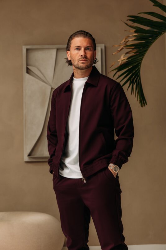 Premium Manilo Tech Suit - Aubergine
