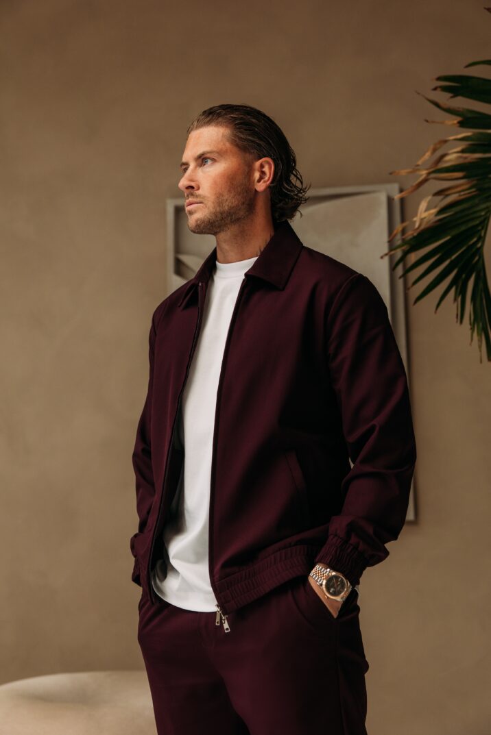 Premium Manilo Tech Suit - Aubergine
