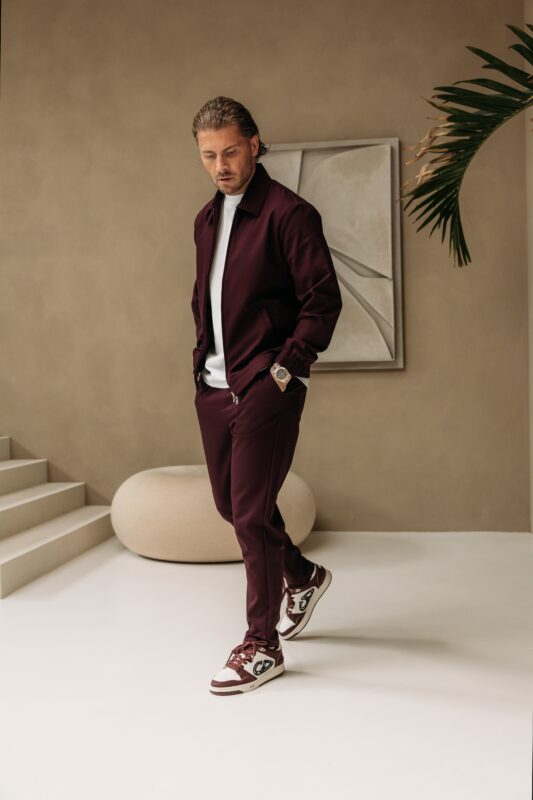 Premium Manilo Tech Suit - Aubergine