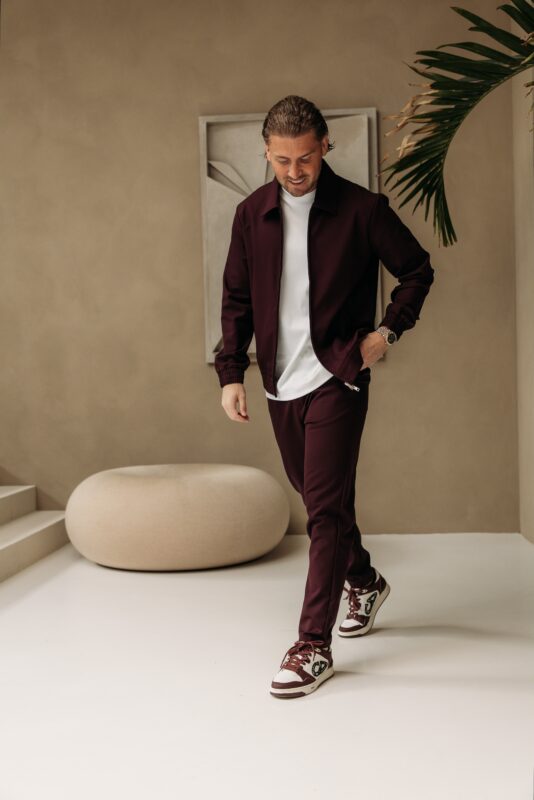 Premium Manilo Tech Suit - Aubergine